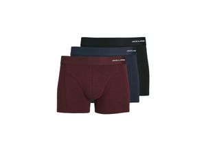 5715112481603 - JACK & JONES Trunks JACBASIC BAMBOO TRUNKS 3 PACK NOOS Port Royale Black - Navy blazer Unifarben Bunt - Gr XXL