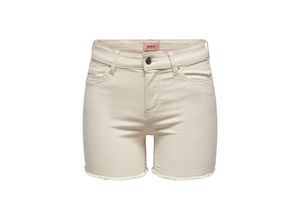 5715112810861 - ONLY Jeans-Shorts ONLBLUSH MID SK DNM SHORTS NOOS Ecru Unifarben Beige - Gr S