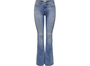 5715113092099 - ONLY® Jeanshose Used-Waschung Taschennieten für Damen blau S 32