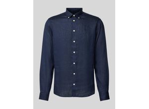 5715173152214 - Leinenhemd mit Button-Down-Kragen