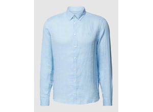 5715173283079 - Leinenhemd mit Button-Down-Kragen