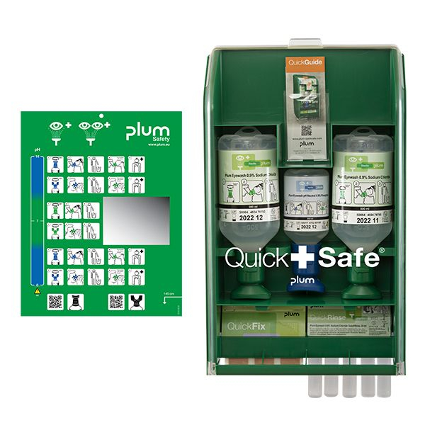 5715205517011 - Erste-Hilfe-Station QuickSafe Basic 5170 gefüllt grüntransparent 5715205517011 Plum