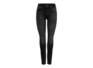 5715207557305 - ONLY Skinny Jeans Blush Black Denim REA1099 Unifarben Schwarz - Gr XS x 30