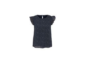 5715210760372 - ONLY Shirtbluse Ann Star Night Sky   Dot Macadamia Gepunktet Blau - Gr S