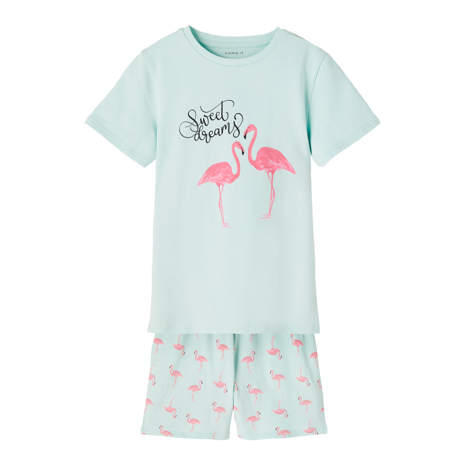 5715213581561 - Mädchen-Pyjama Name it Nightset flamingo