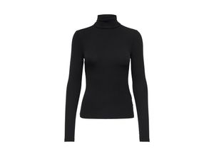 5715215481487 - ONLY Langarmshirt ONLSILLE ROLL NECK TOP JRS NOOS Black Unifarben Schwarz - Gr S