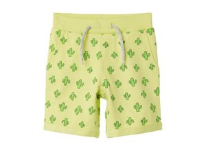 5715217827191 - - Sweat-Shorts NMMVERMO CACTUS in sunny lime Gr116