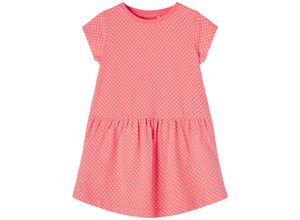 5715217965671 - - Kurzarm-Kleid NMFVAMAJA DOTS in georgia peach Gr98