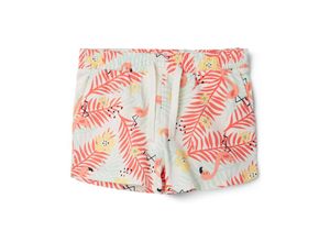 5715217988397 - - Shorts NMFVIGGA TROPICAL in white alyssum Gr104