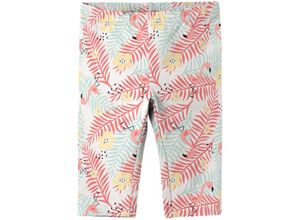 5715221033335 - - Capri-Leggings NMFVIVIAN TROPICAL in white alyssum Gr92