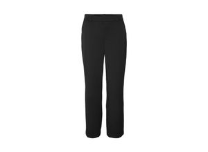 5715221045055 - VERO MODA Stoffhose VMMAYA MW STRAIGHT SOLID PANT NOOS Black Unifarben Schwarz - Gr M x 32