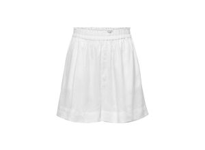 5715221633078 - ONLY Leinenshorts ONLTOKYO HW LINEN BLEND SHORTS PNT NOOS Bright White Unifarben Weiß - Gr M