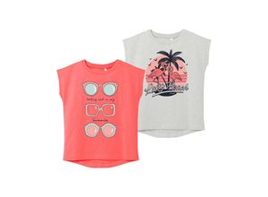 5715221821444 - - T-Shirt NMFVIOLET 2er-Pack in georgia peach Gr98