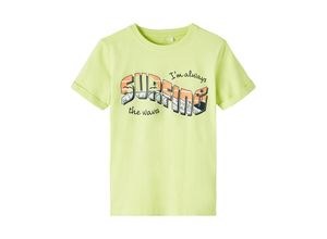 5715225628254 - - T-Shirt NMMVUX in sunny lime Gr116