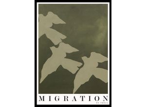 5715226313715 - Kunstdruck MIGRATION (LBH 50x70x2 cm) LBH 50x70x2 cm bunt Bild Gemälde Wandbild