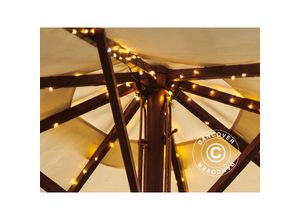 5715233037550 - LED Lichterkette Solar für Sonnenschirm Knirke 8x15m Warm weiß - Warm weiß