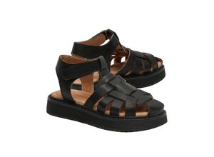 5715243581746 - bisgaard - Leder-Sandalen ALISON mit Zehenschutz in black Gr33