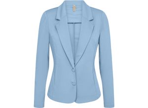 5715287985128 - SOYACONCEPT Blazer Reverskragen Eingrifftaschen für Damen blau XL