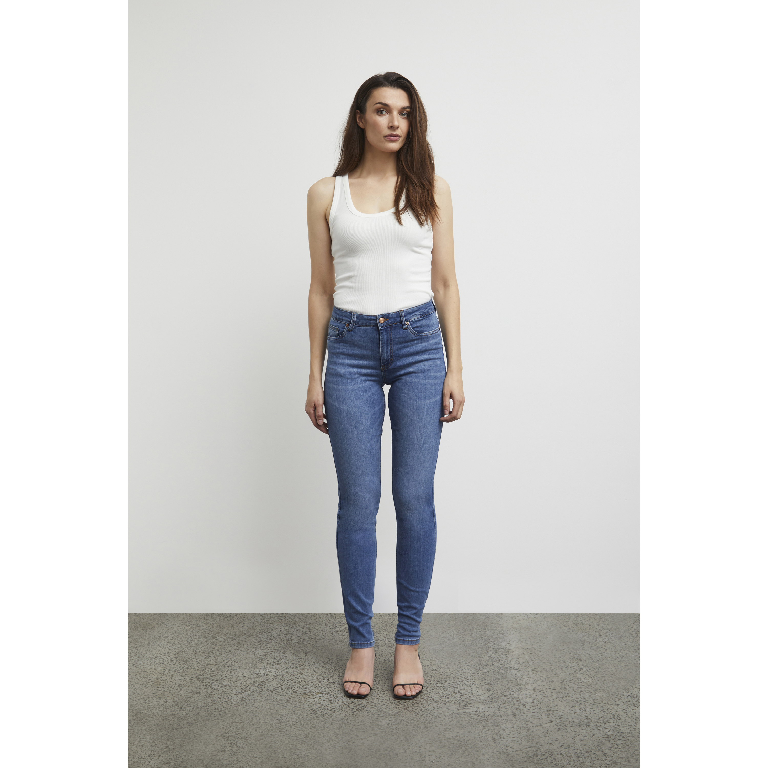 5715295953812 - Jeans mit hoher Taille Damen Emmelina Skinny