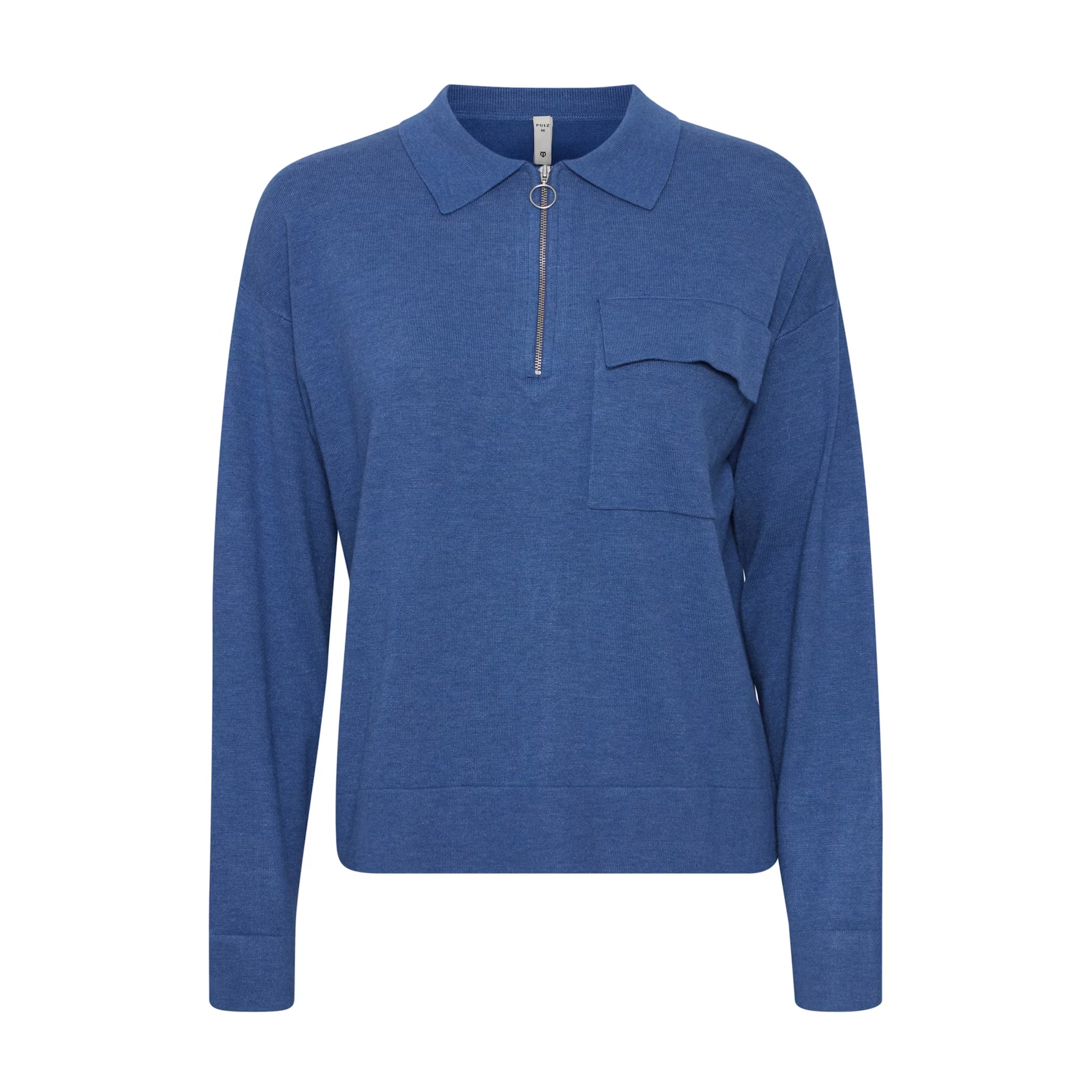 5715297161147 - Damen Polo-Pullover mit Reißverschluss Sara