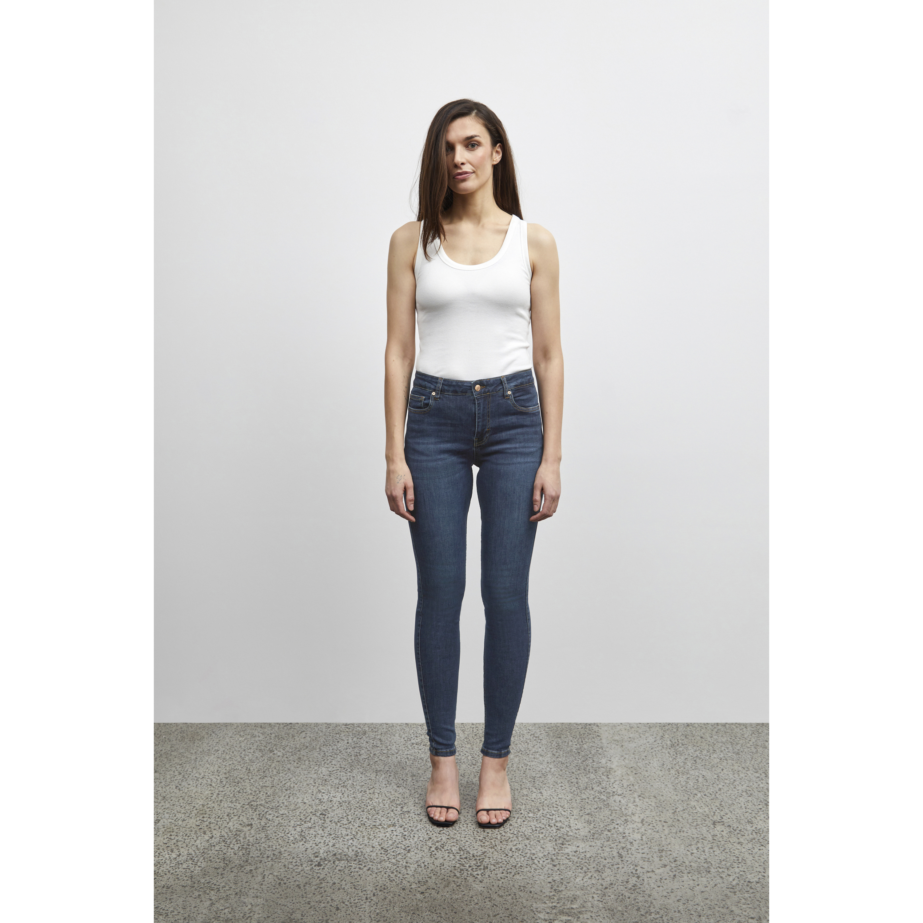 5715297247551 - Jeans mit hoher Taille Damen Emmelina Skinny