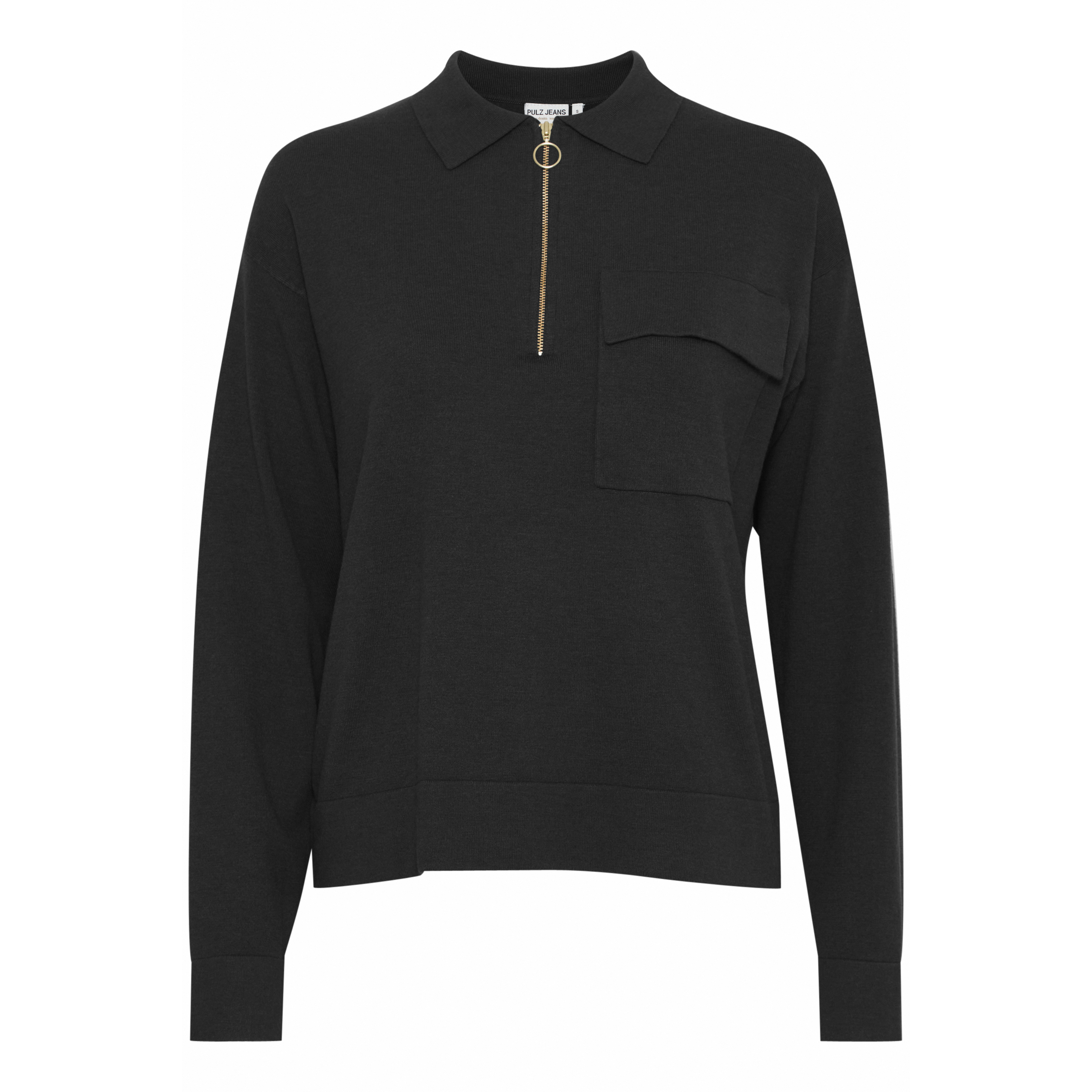 5715297775726 - Damen Polo-Pullover mit Reißverschluss Sara