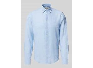 5715297996244 - Regular Fit Leinenhemd mit Button-Down-Kragen Modell Anton