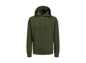 5715306984576 - JACK & JONES Hoodie JJESTAR BASIC SWEAT HOOD NOOS Rosin Unifarben Grün - Gr XL