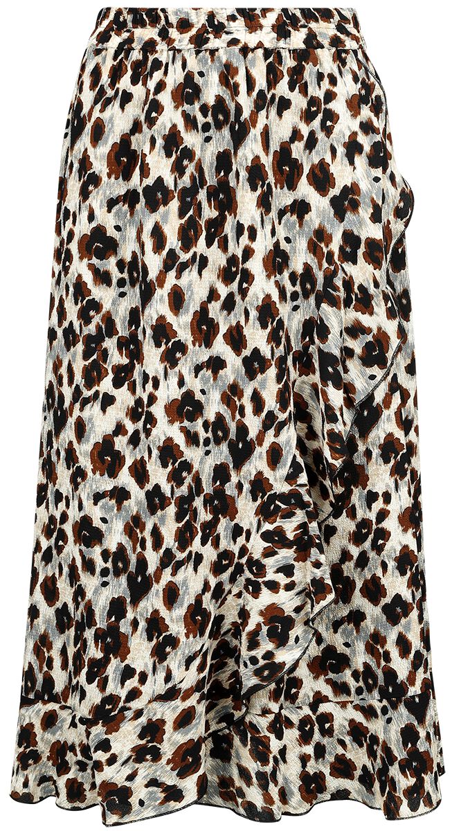 5715307816555 - Onlcarly Flounce Long Skirt WVN NOOS Mittellanger Rock leopard in XS 5715307816555 - Onlcarly Flounce Long Skirt WVN NOOS Mittellanger Rock leopard in XS
