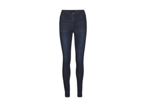 5715309001249 - NOISY MAY Skinny Jeans Callie Dark Blue Denim Unifarben Blau - Gr 25 x 30