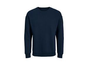 5715311188174 - JACK & JONES Sweatshirt JJESTAR BASIC SWEAT CREW NECK NOOS Navy Blazer Unifarben Blau - Gr M