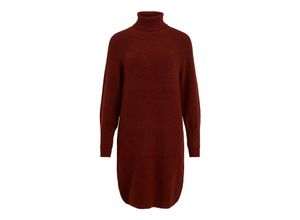 5715312629607 - VILA Strickkleid Randy Fired Brick Unifarben Rot - Gr L