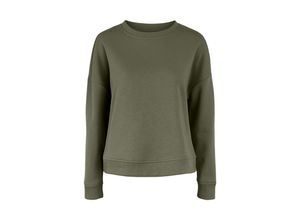 5715312706209 - PIECES Sweatshirt Chilli Deep Lichen Green Unifarben Grün - Gr L