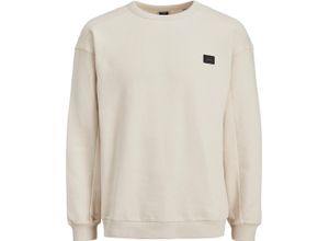 5715315650400 - ORIGINALS by JACK & JONES Sweatshirt Rundhals Patch für Herren beige XXL