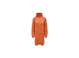 5715315764411 - JDY Strickkleid JDYELANOR L S COWLNECK DRESS KNT NOOS Burnt Orange Unifarben Orange - Gr S