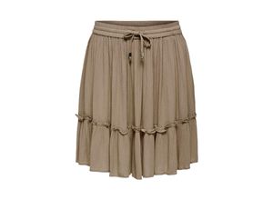 5715320719796 - ONLY Minirock ONLIBIZA LIFE SHORT SKIRT WVN NOOS Mocha Meringue Unifarben Braun - Gr S