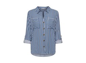 5715322174197 - ONLY Hemd ONLYASMIN SHIRT L S WVN NOOS Peacoat WHITE Gestreift Blau - Gr S