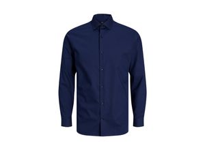 5715323636885 - JACK & JONES Hemd JPRBLAPARKER SHIRT L S NOOS Perfect Navy SLIM FIT Unifarben Blau - Gr L