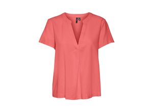 5715324515936 - VERO MODA Blusenshirt Mymilo Georgia Peach Unifarben Rot - Gr XS