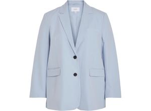 5715359227897 - VILA Blazer Pattentaschen Reverskragen für Damen blau 48