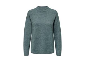 5715362430871 - ONLY Rundhalspullover ONLCAMILLA O-NECK L S PULLOVER NOOS KNT Balsam Green MELANGE Unifarben Grün - Gr S