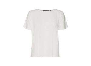 5715362433698 - VERO MODA T-Shirt Marijune Snow White Unifarben Weiß - Gr M