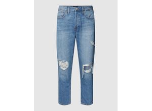 5715362812639 - Cropped Jeans mit Label-Patch Modell FRANK