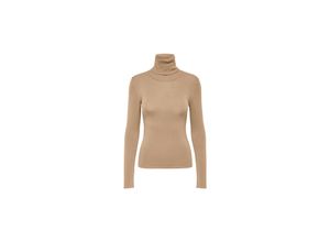 5715362985227 - JDY Rollkragenpullover Dina Warm Sand Unifarben Braun - Gr S