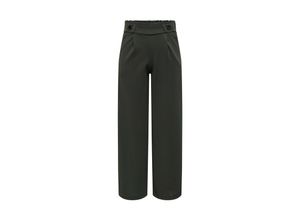 5715363129910 - JDY Stoffhose JDYGEGGO NEW LONG PANT JRS NOOS Peat BLACK BUTTONS Unifarben Grün - Gr XS x 32