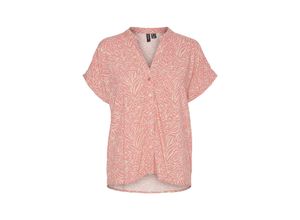 5715363527600 - VERO MODA Hemdbluse Sara Irish Cream Sara Motivprint Pink - Gr M