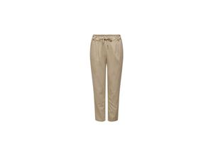 5715364970436 - ONLY Leinenhose Caro-Poptrash Oxford Tan Unifarben Beige - Gr L x 32