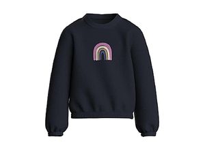 5715366058453 - - Sweatshirt NMFTRACY RAINBOW in dark sapphire Gr98