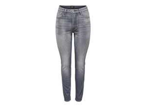 5715366387744 - ONLY Ankle Jeans Iconic Medium Grey Melange Unifarben Grau - Gr 27 x 32