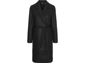 5715366409804 - VERO MODA® Blazermantel Reverskragen Bindegürtel für Damen schwarz XS